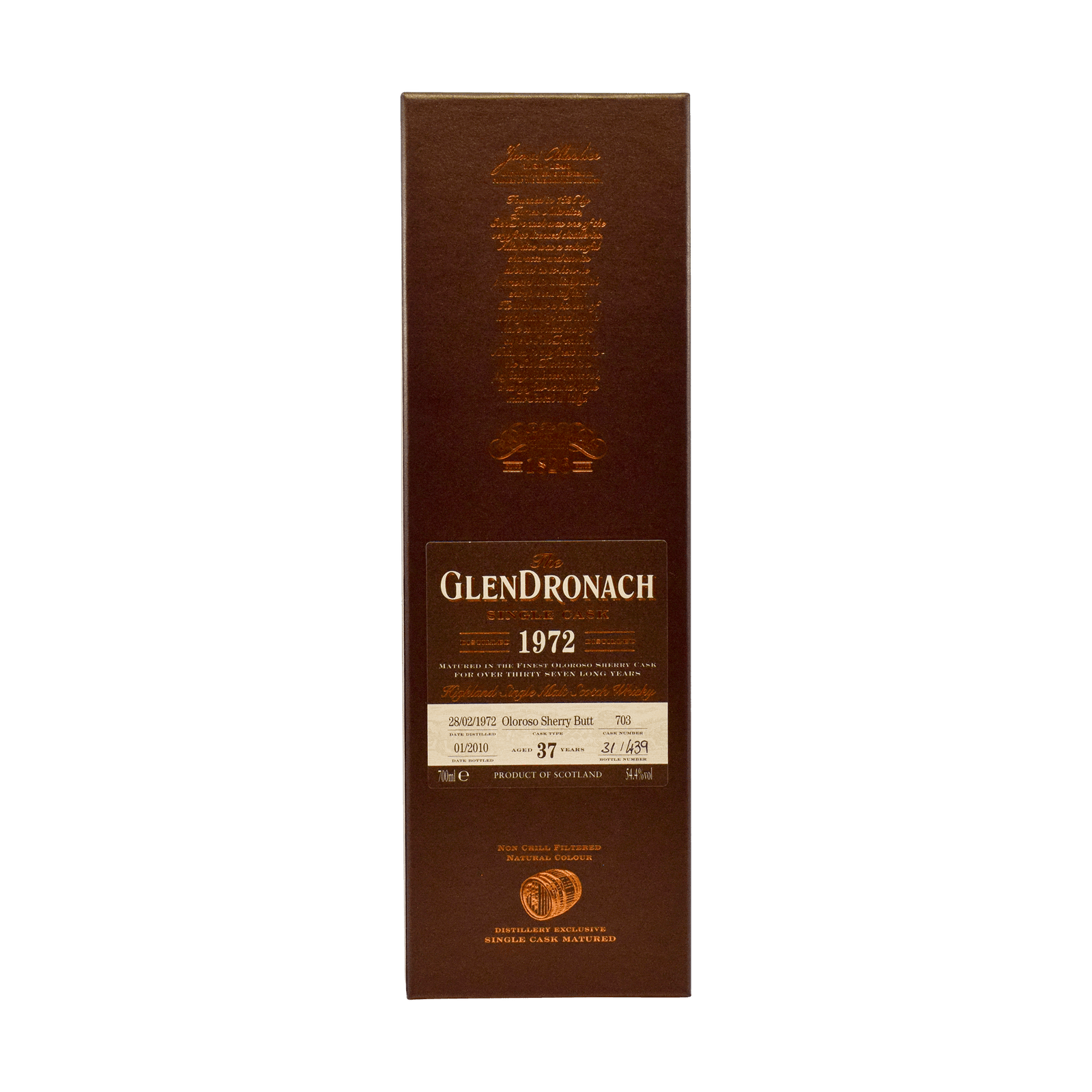 GlenDronach 1972 37 Year Old 54.40% 70cl