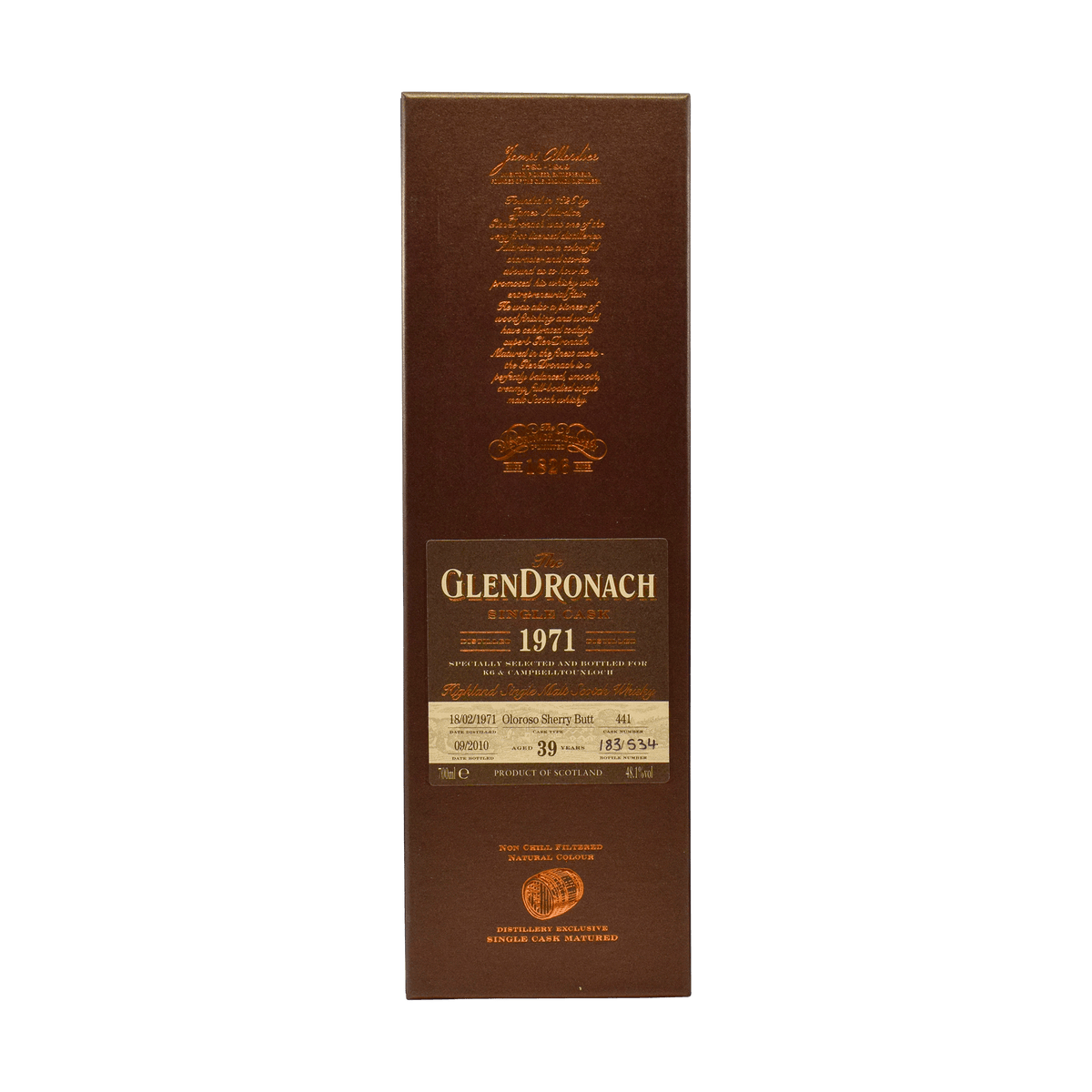 GlenDronach 1971 39 Year Old 48.10% 70cl