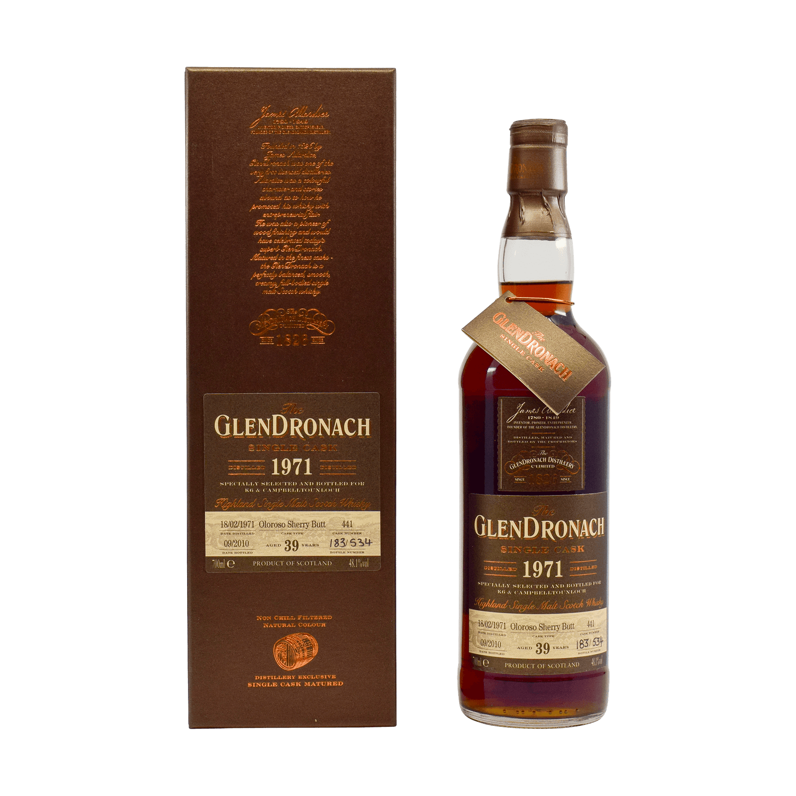 GlenDronach 1971 39 Year Old 48.10% 70cl