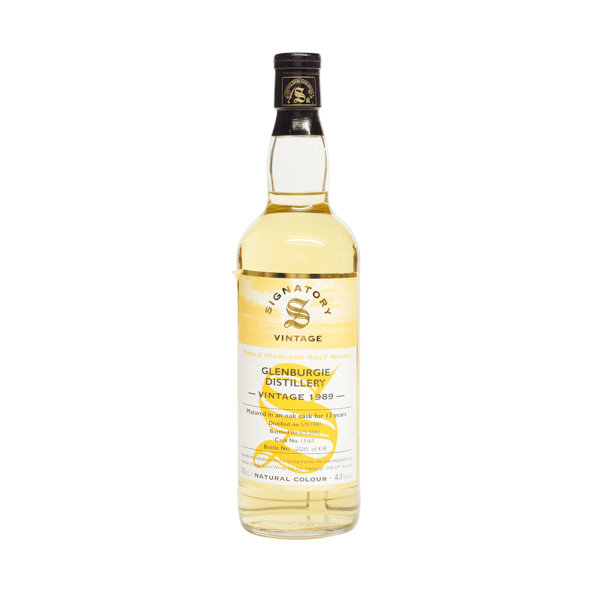 Glenburgie 1989 13 Year Old Signatory Vintage SW 43.00%