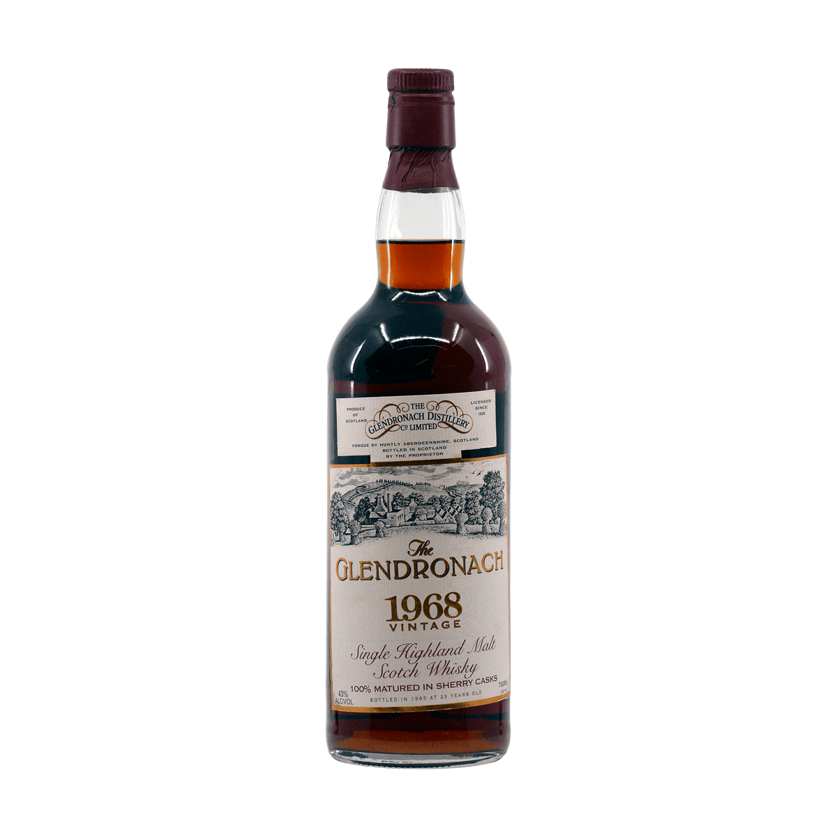 Glendronach 1968 25 Year Old 43.00%