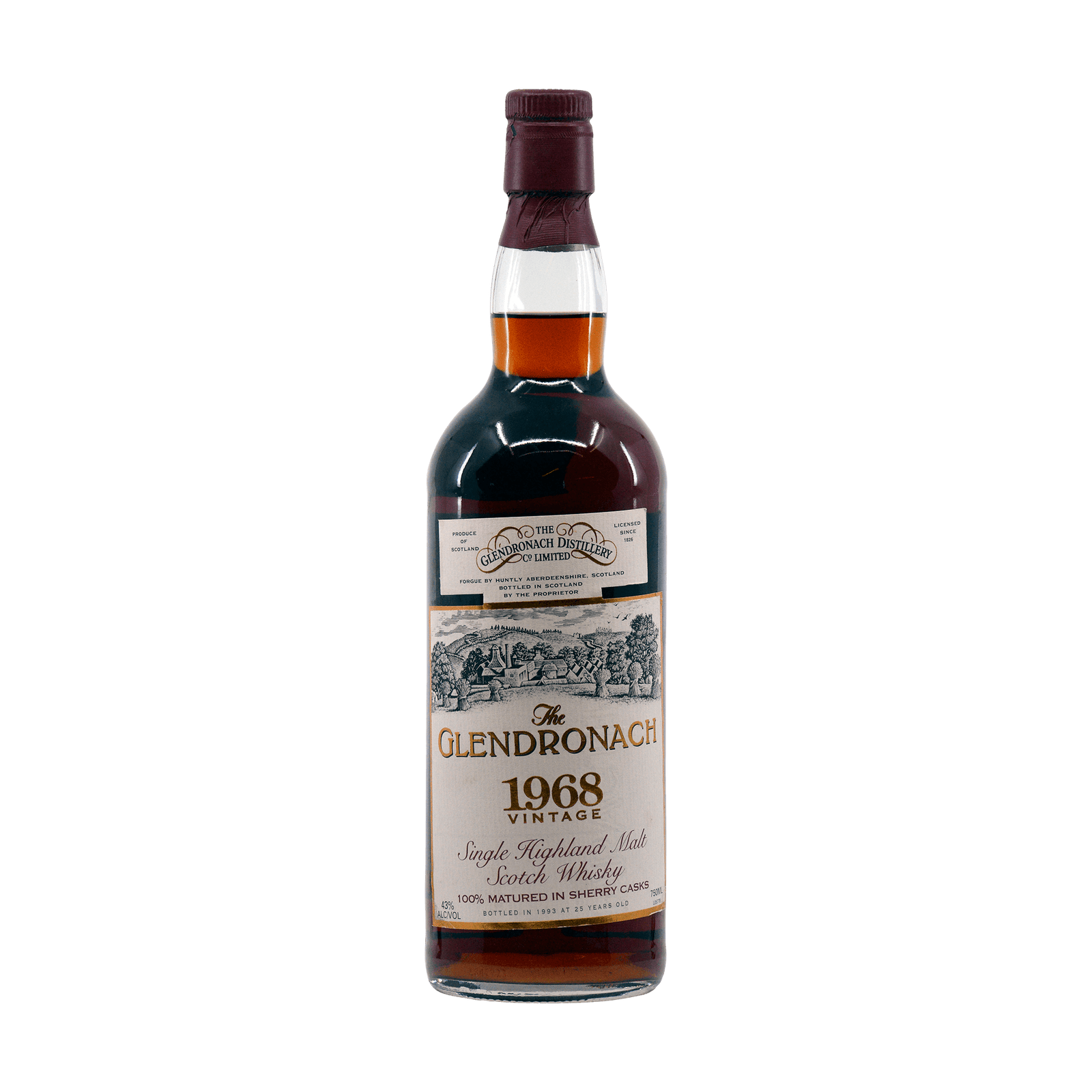 Glendronach 1968 25 Year Old 43.00%