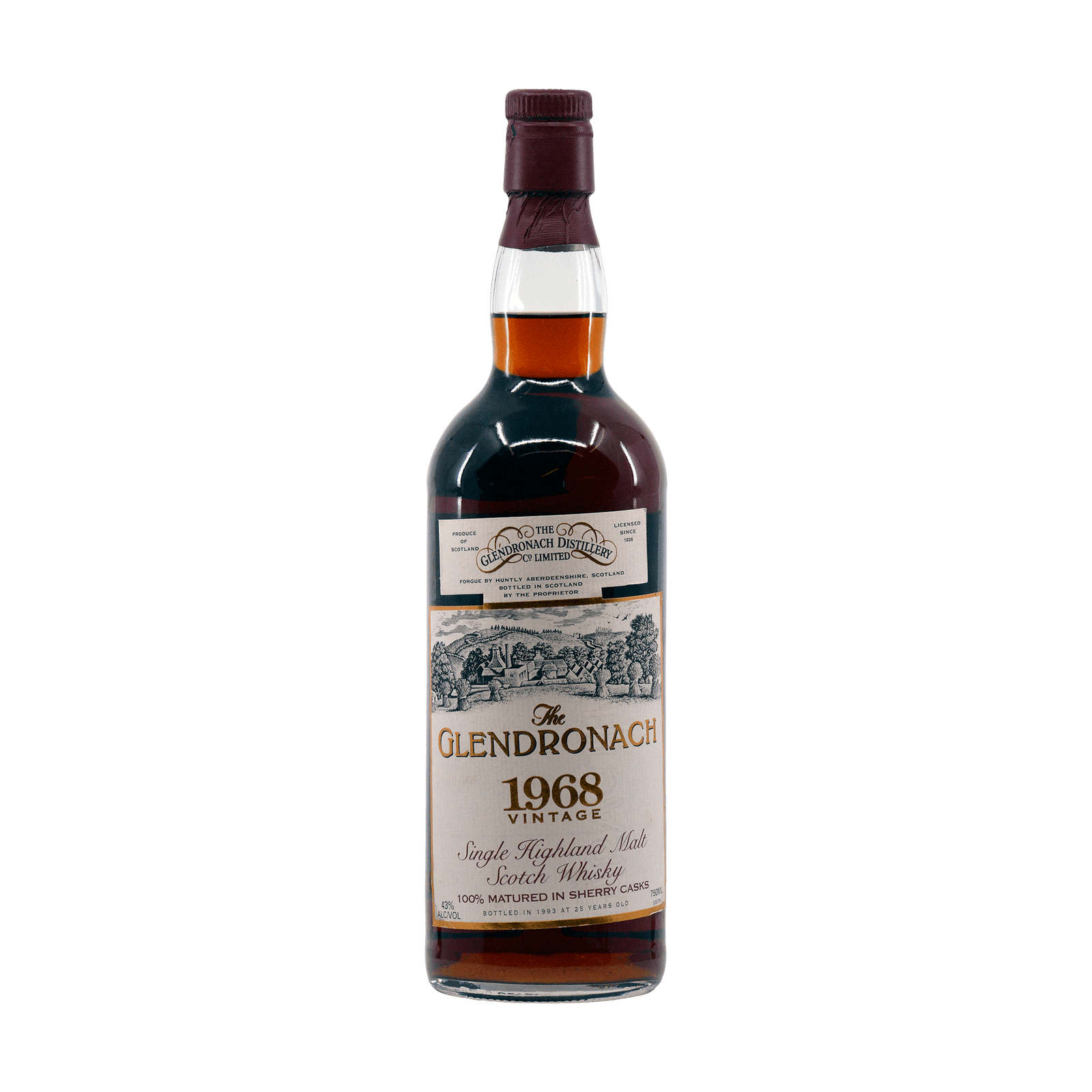 Glendronach 1968 25 Year Old 43.00%