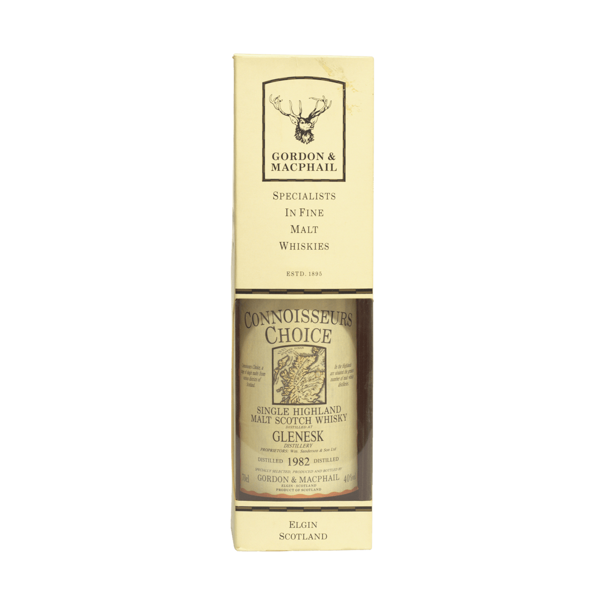 Glenesk 1982 12 Year Old 'Connoisseurs Choice' Gordon & MacPhail 40.00%