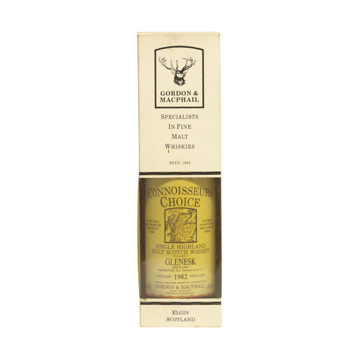 Glenesk 1982 13 Year Old 'Connoisseurs Choice' Gordon & MacPhail 40.00%