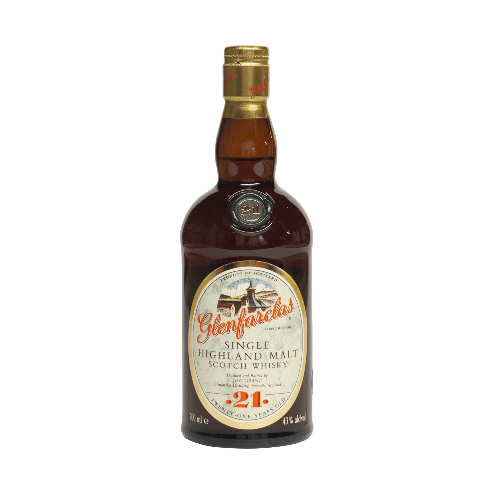 Glenfarclas 21 Year Old J&G Grant 43.00%