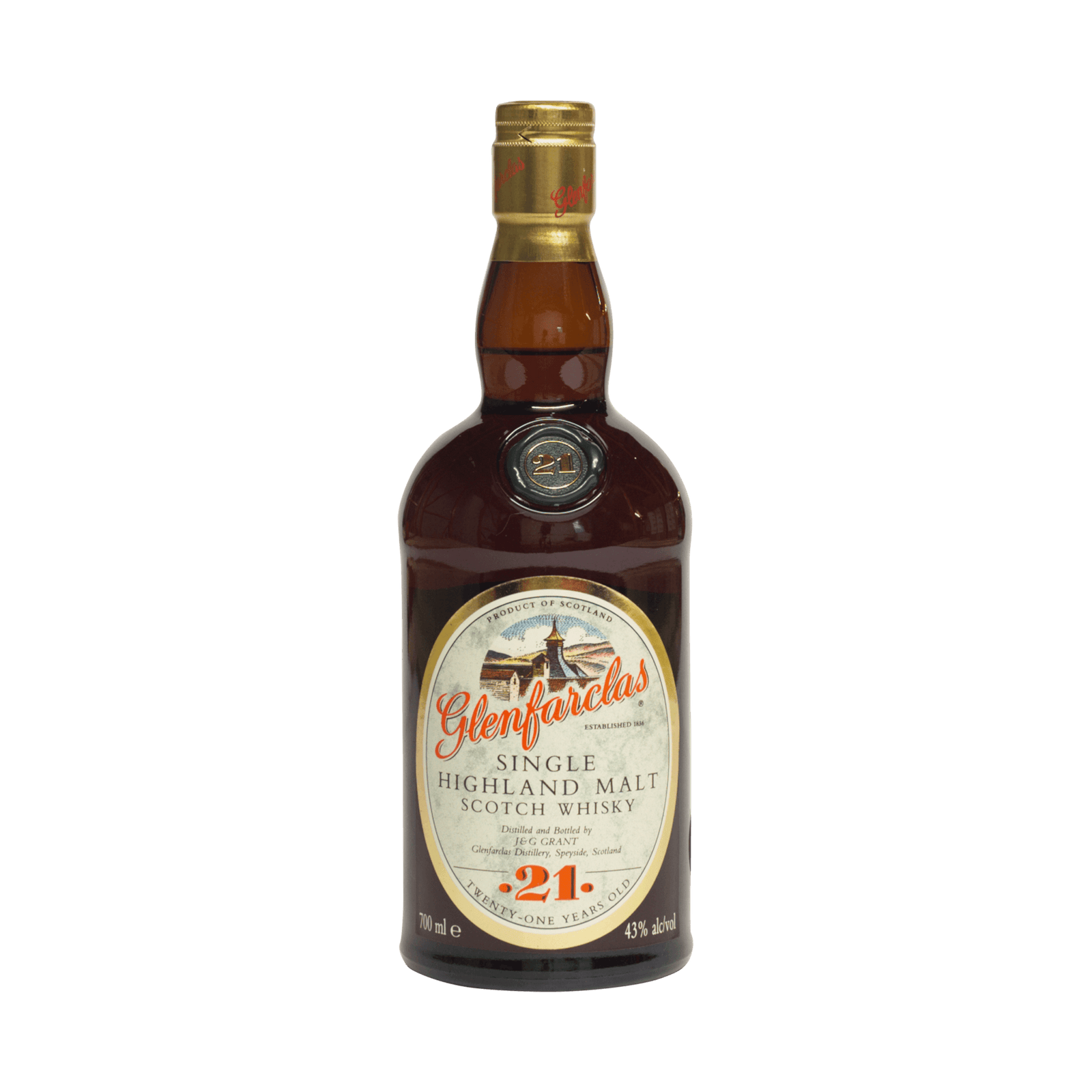 Glenfarclas 21 Year Old J&G Grant 43.00%