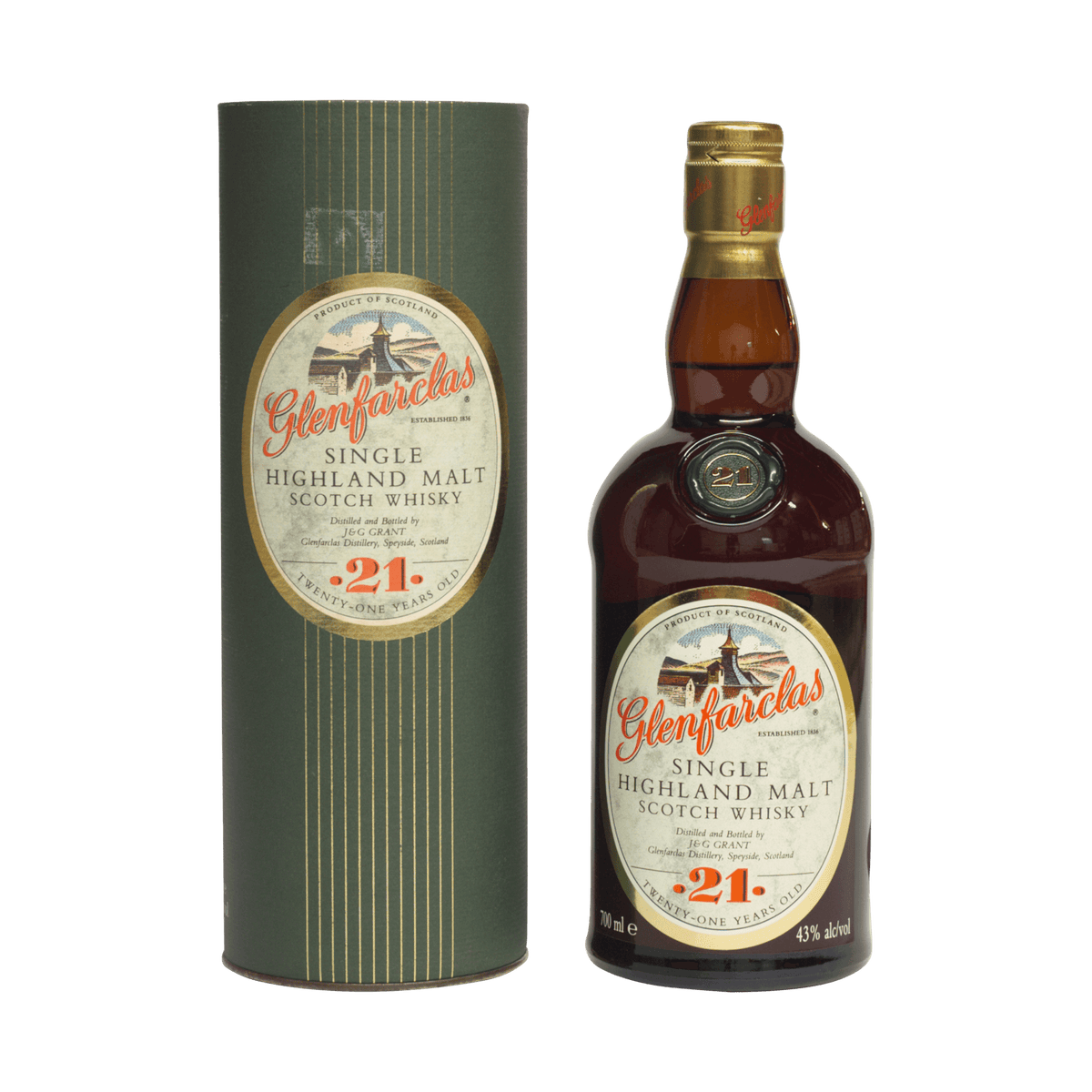 Glenfarclas 21 Year Old J&G Grant 43.00%