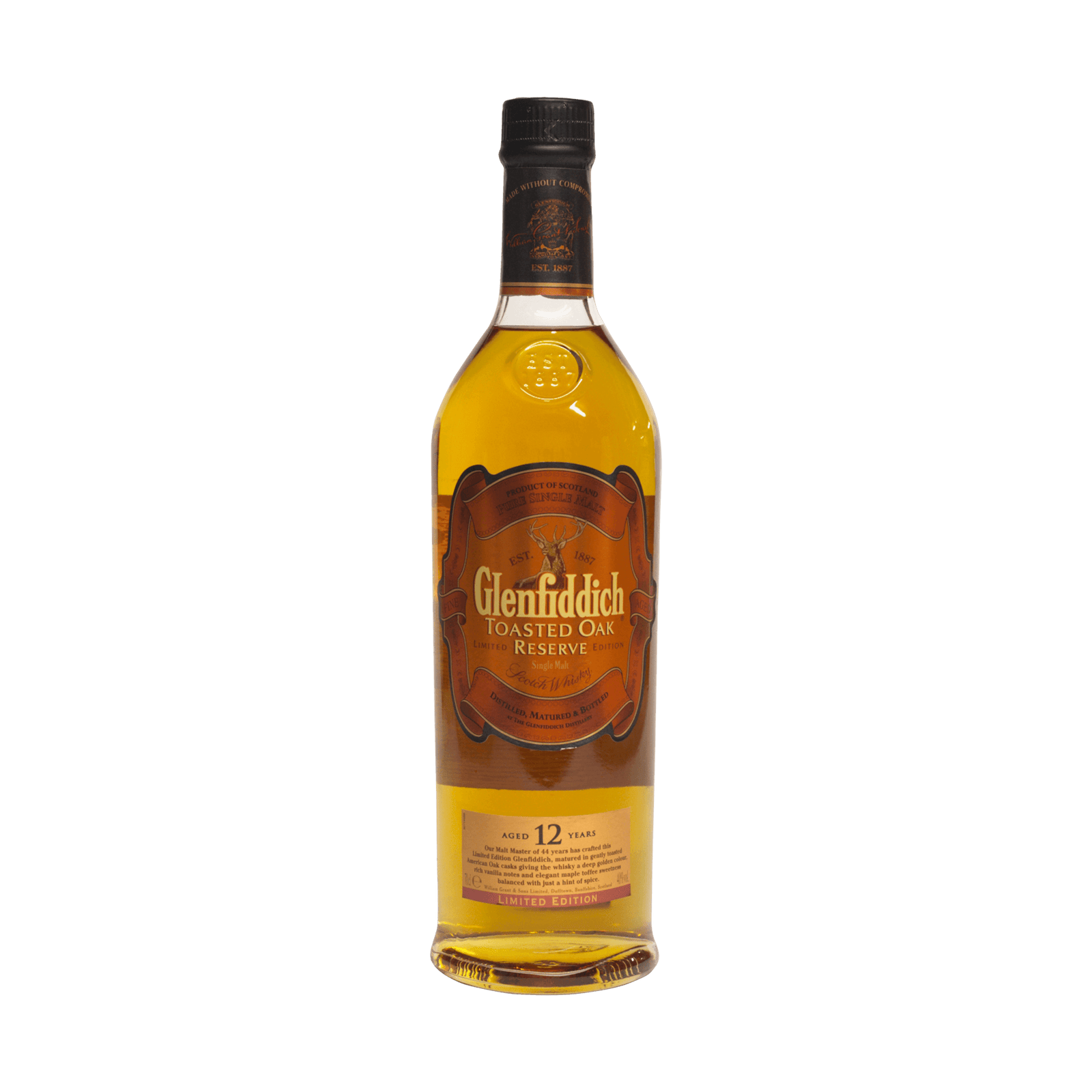Glenfiddich 12 Year Old 'Toasted Oak Reserve' 43.00%