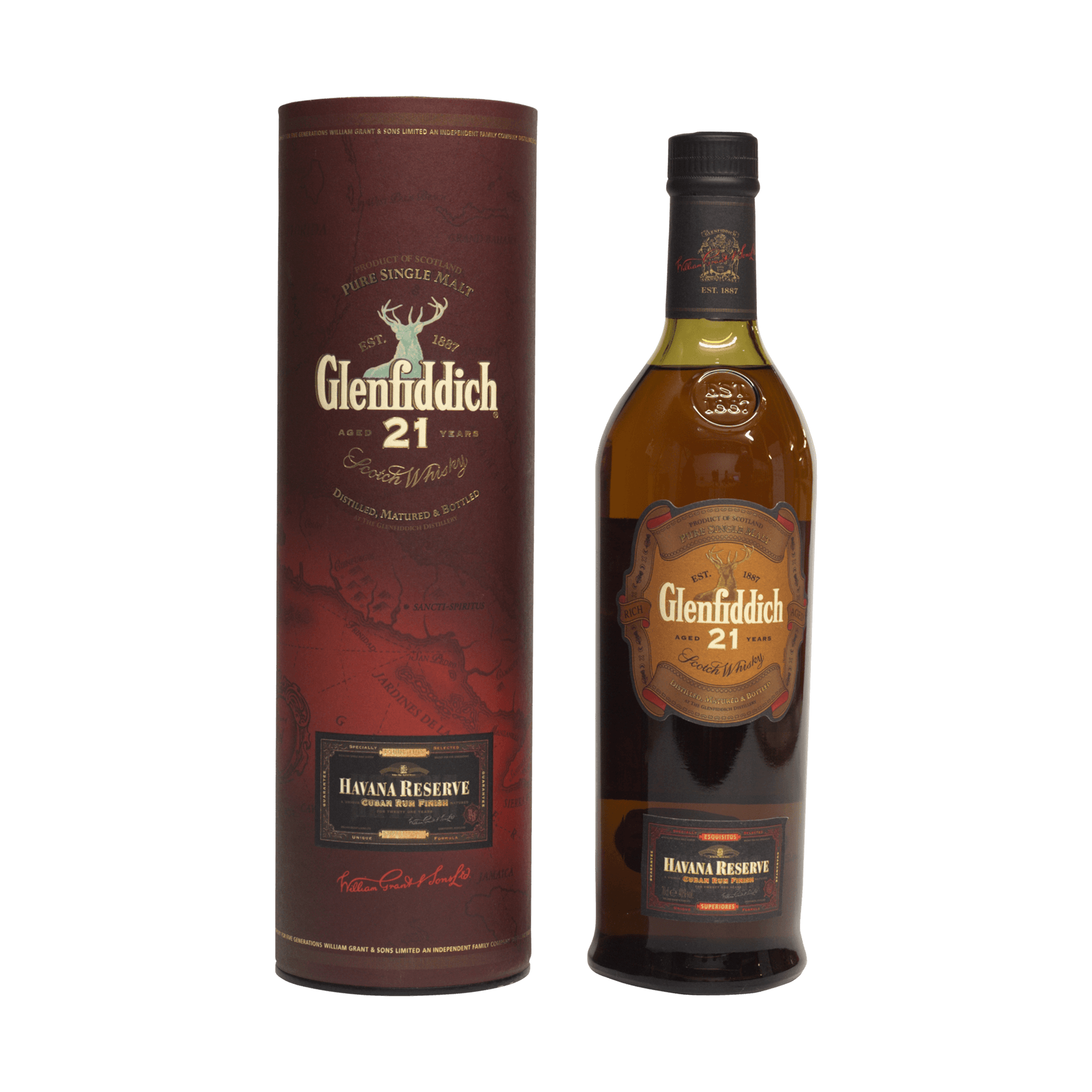 Glenfiddich 21 Year Old 'Havana Reserve' 43.00%
