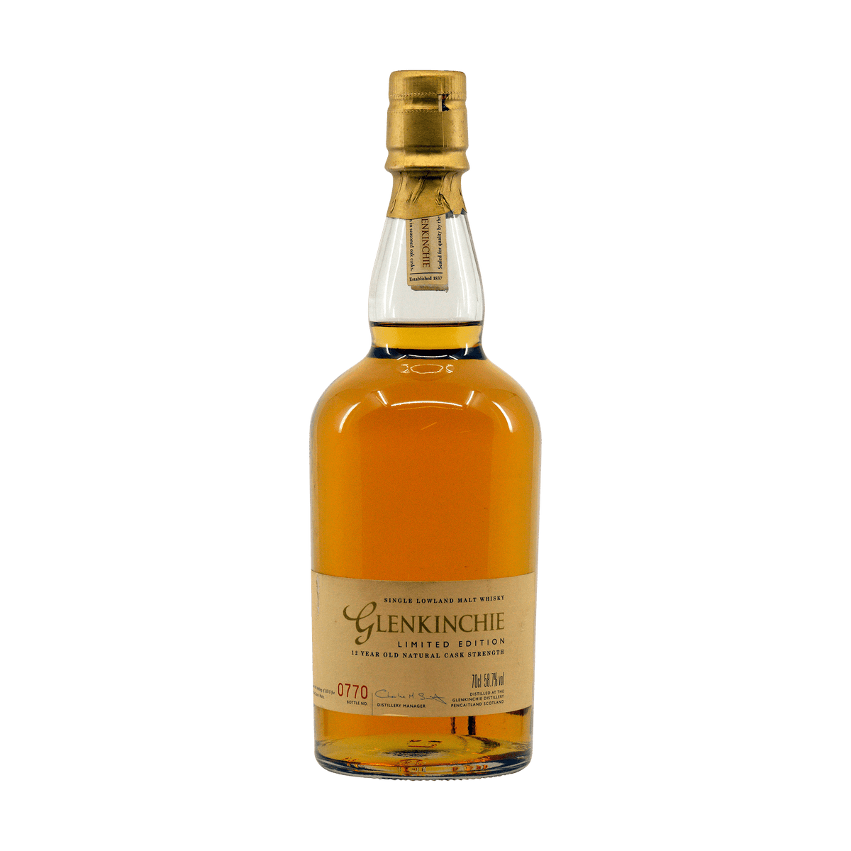 Glenkinchie 12 Year Old &#39;Limited Edition&#39; 58.70%