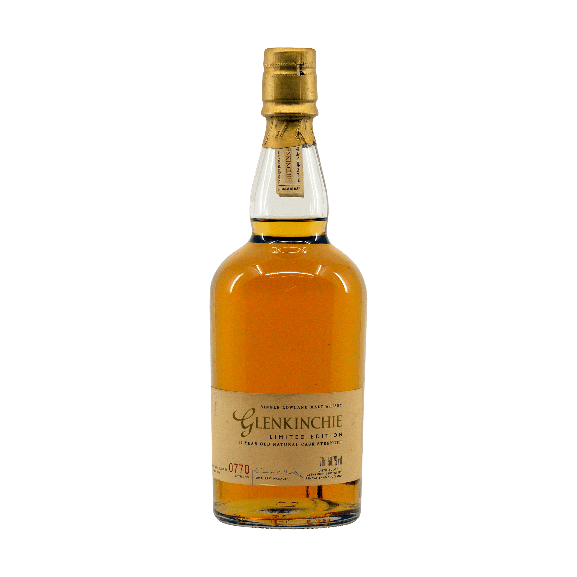 Glenkinchie 12 Year Old 'Limited Edition' 58.70%