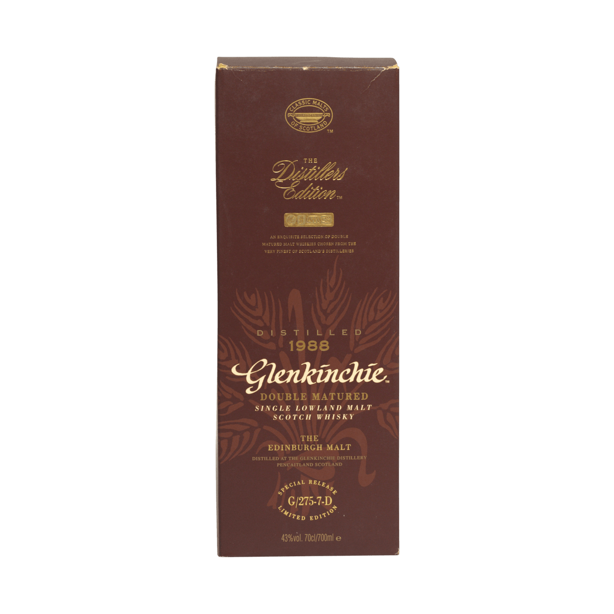 Glenkinchie 1988 Distillers Edition 43.00%