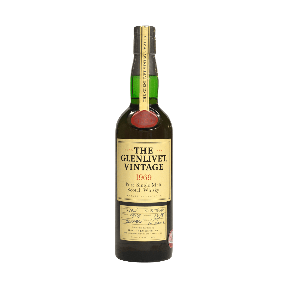 Glenlivet 1969 28 Year Old &#39;Vintage&#39; George and JG Smith 52.76%