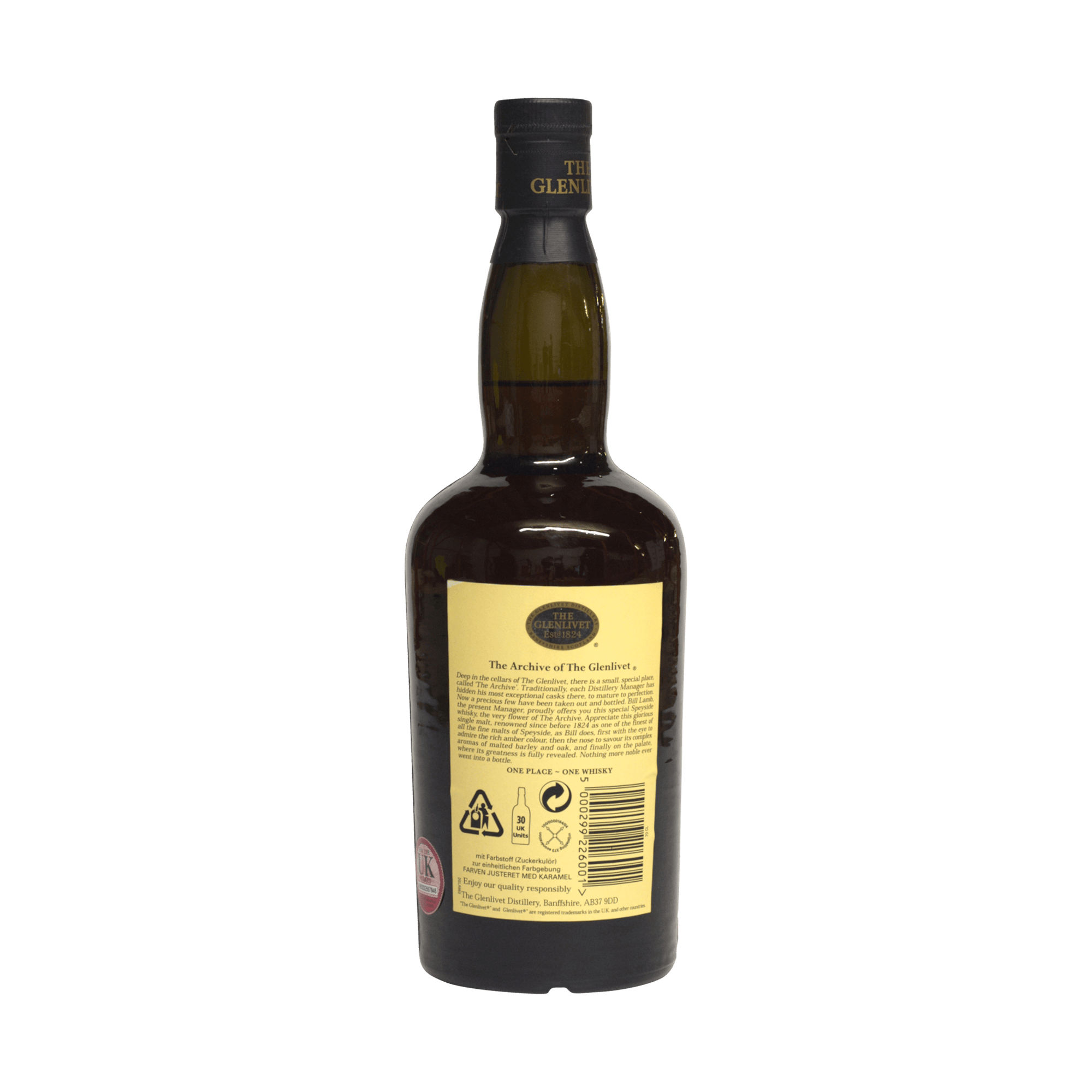 Glenlivet 21 Year Old 'Archive Collection' George and JG Smith 43.00%