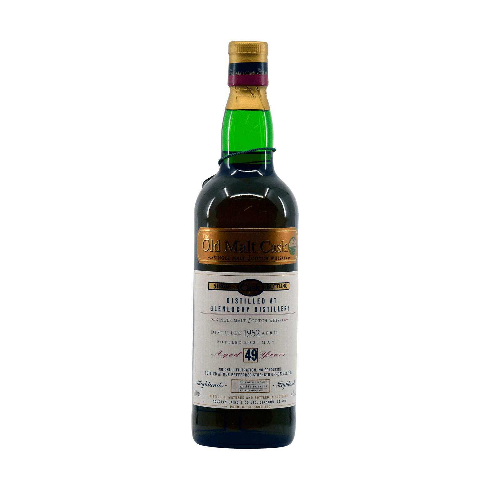 Glenlochy 1952 49 Year Old 'Old Malt Cask' 43.00%