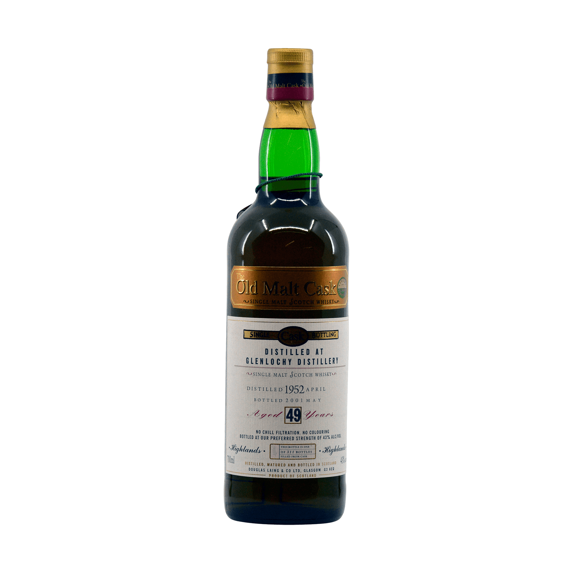 Glenlochy 1952 49 Year Old 'Old Malt Cask' 43.00%