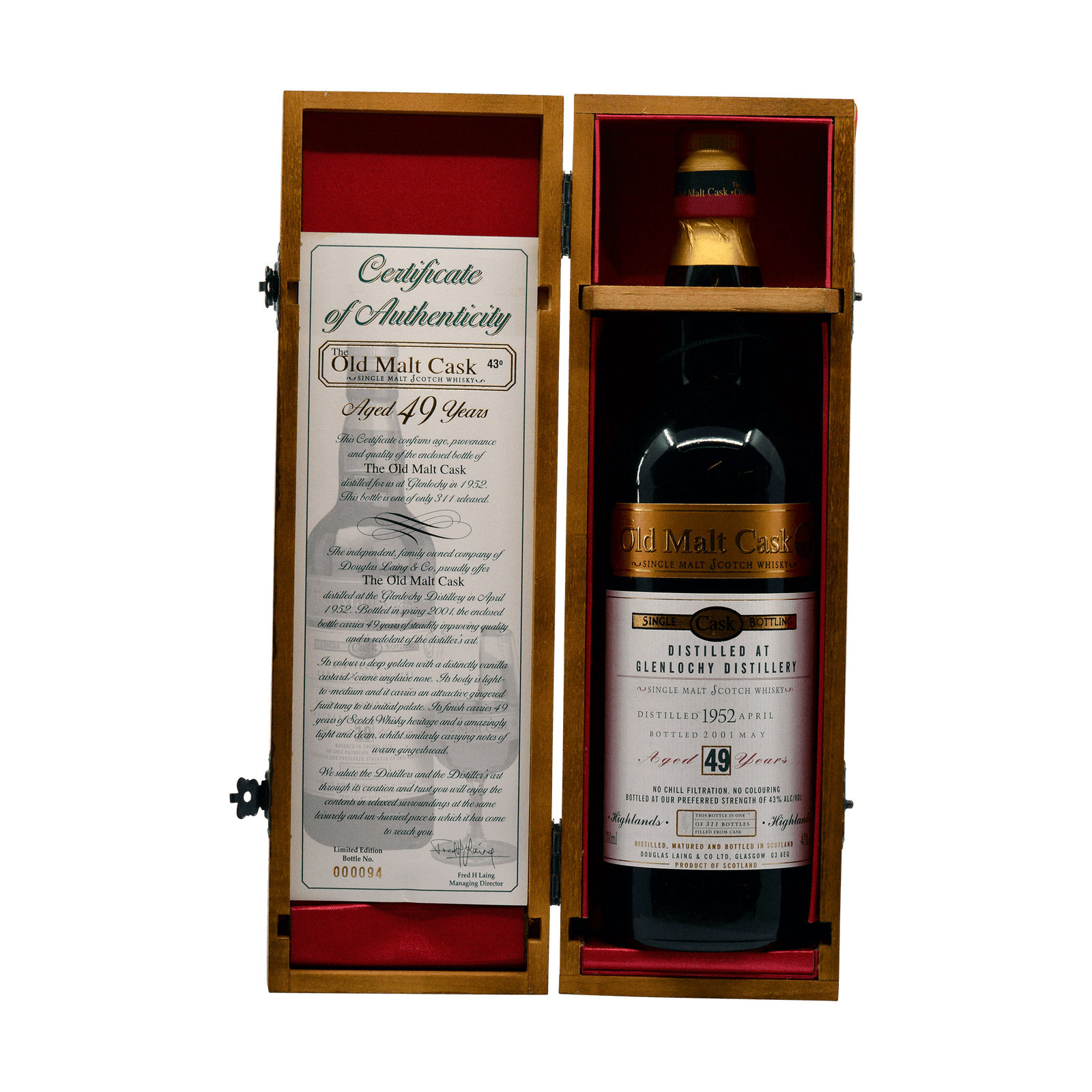 Glenlochy 1952 49 Year Old 'Old Malt Cask' 43.00%