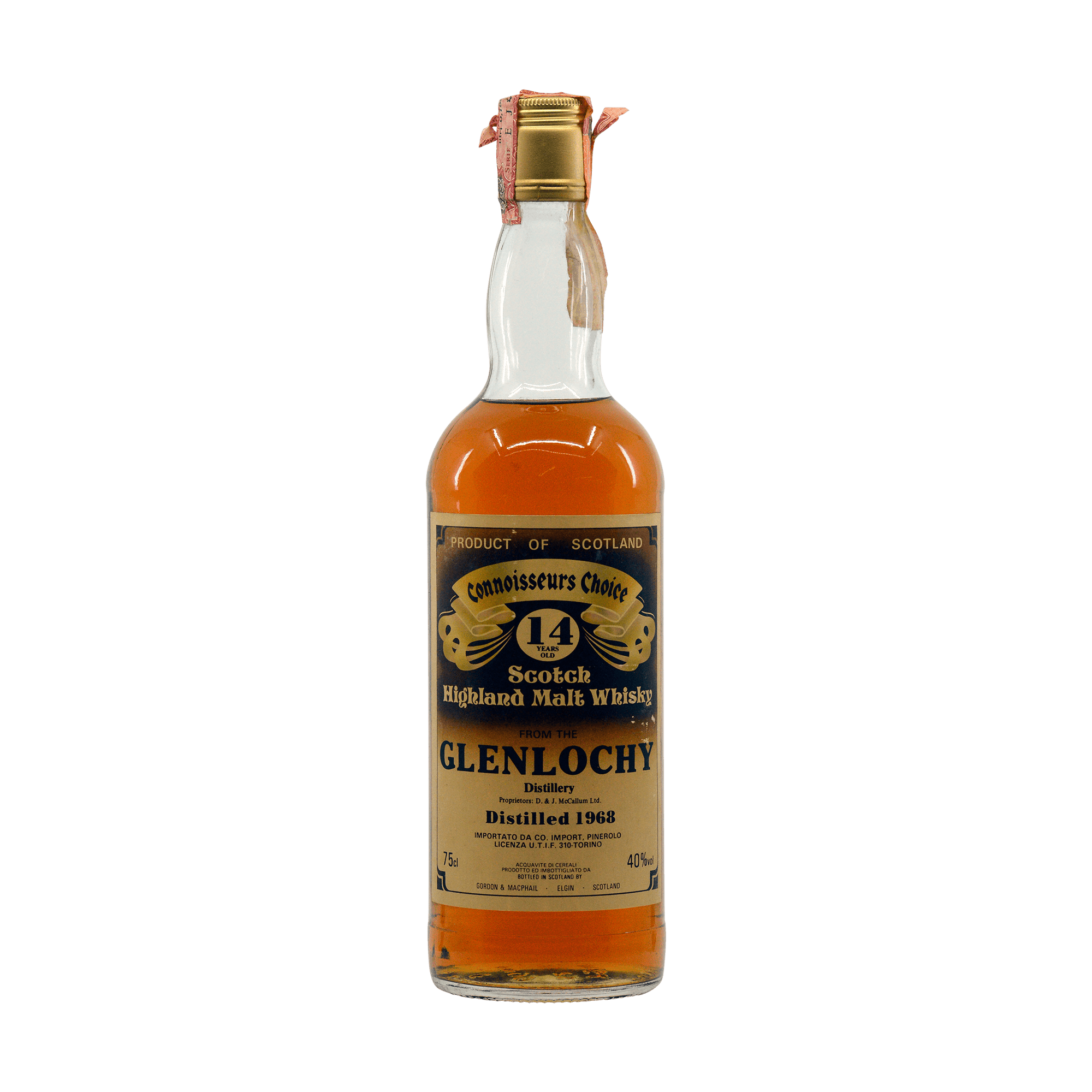 Glenlochy 1968 14 Year Old 'Connoisseurs Choice' Gordon & MacPhail 40.00%