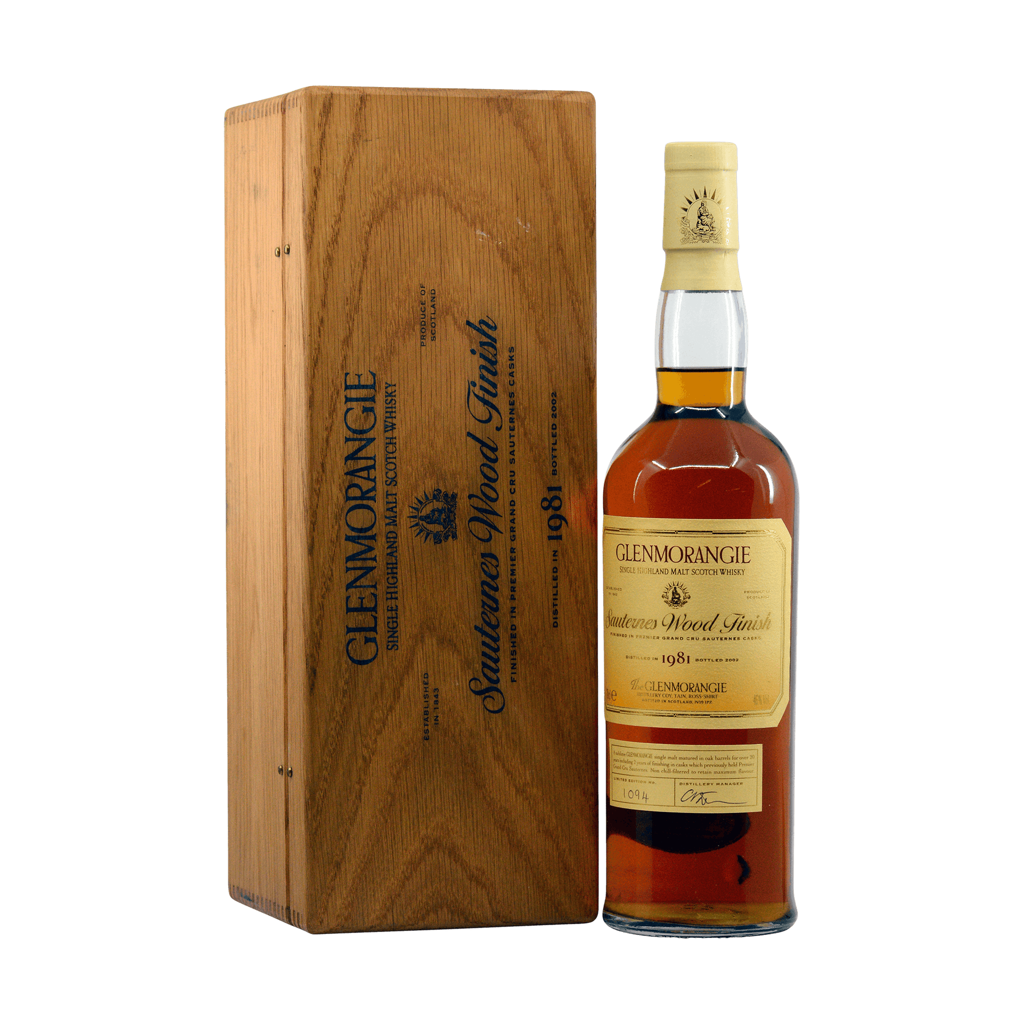 Glenmorangie 1981 21 Year Old Sauternes Wood Finish 46.00%