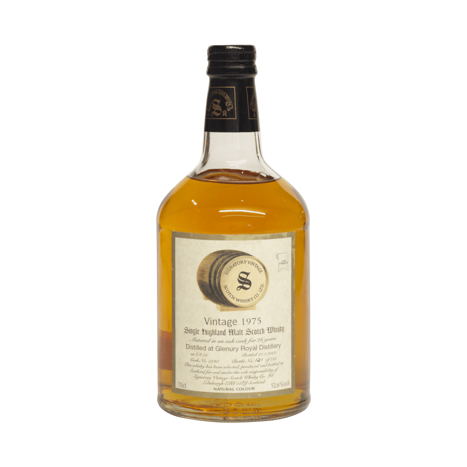 Glenury Royal 1975 26 Year Old Signatory Vintage SW 52.60%