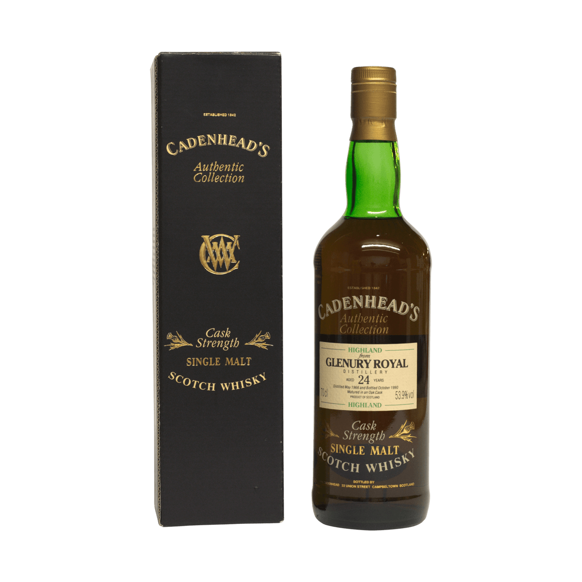 Glenury Royal 1966 24 Year Old 'Authentic Collection' 53.90%