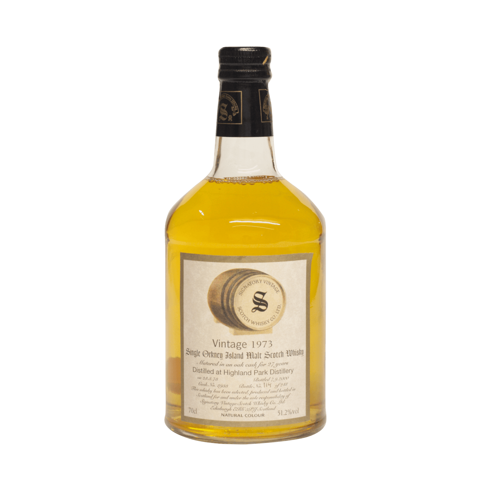 Highland Park 1973 27 Year Old Signatory Vintage SW 51.20%