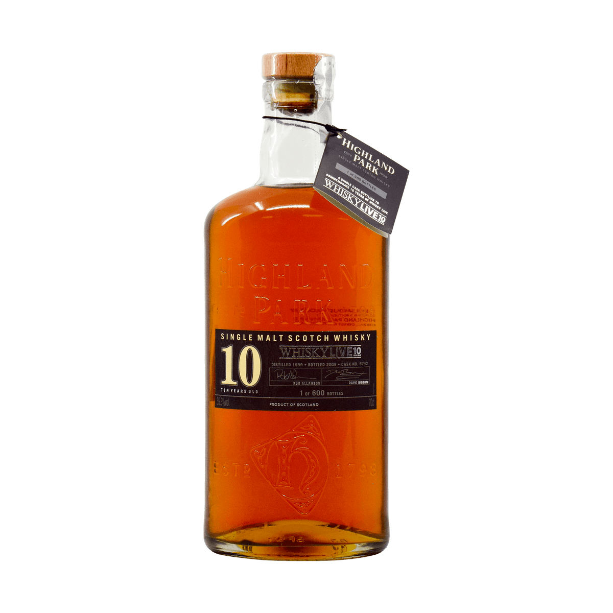 Highland Park 1999 10 Year Old Whisky Live Tokyo 2010 59.30% 70cl