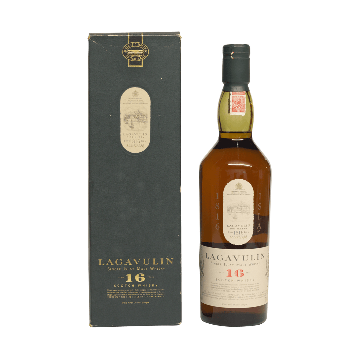 Lagavulin 16 Year Old 'Classic Malts' White Horse 43.00%