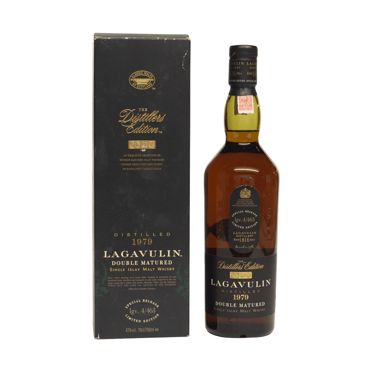 Lagavulin 1979 16 Year Old 'The Distillers Edition' Classic Malts White Horse 43.00% 70cl