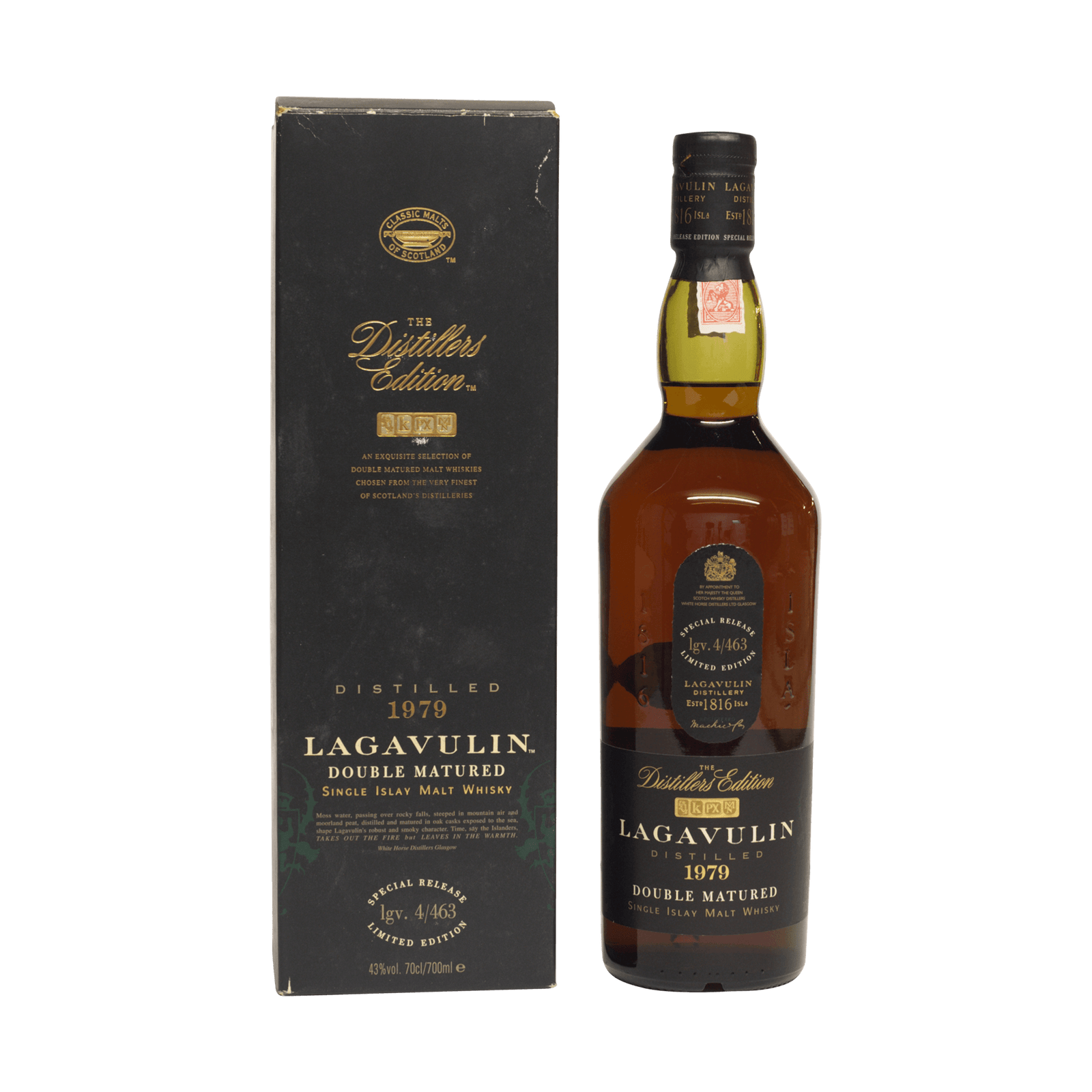 Lagavulin 1979 16 Year Old 'The Distillers Edition' Classic Malts White Horse 43.00% 70cl