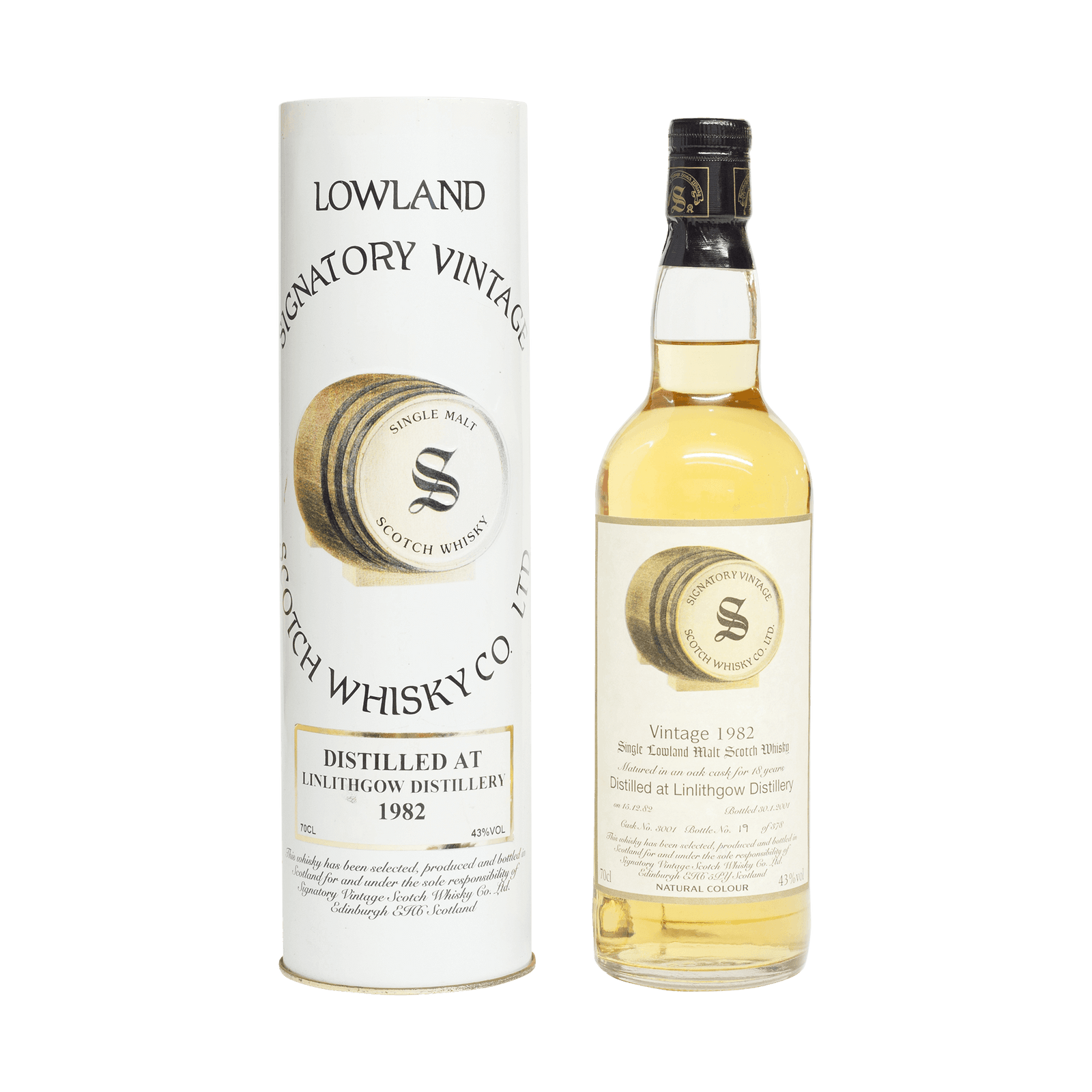 Linlithgow 1982 18 Year Old Signatory Vintage SW 43.00% 70cl