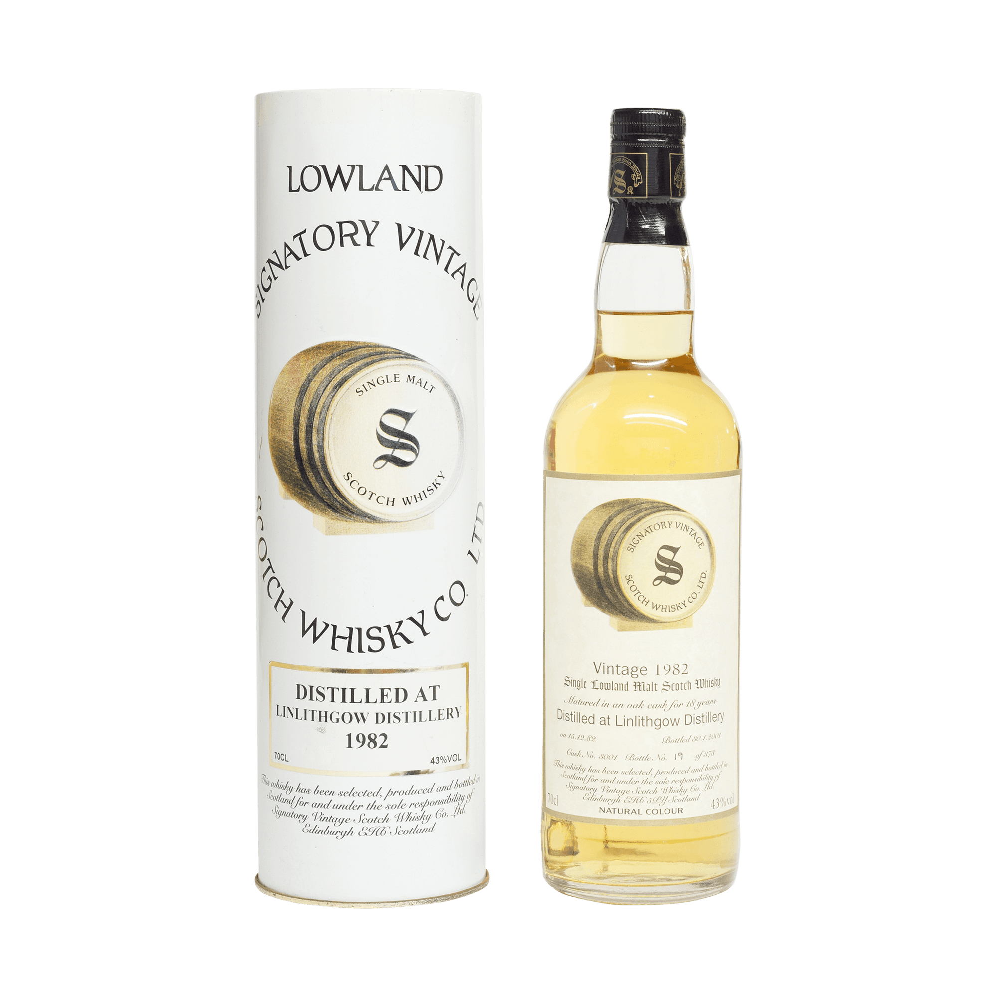 Linlithgow 1982 18 Year Old Signatory Vintage SW 43.00% 70cl