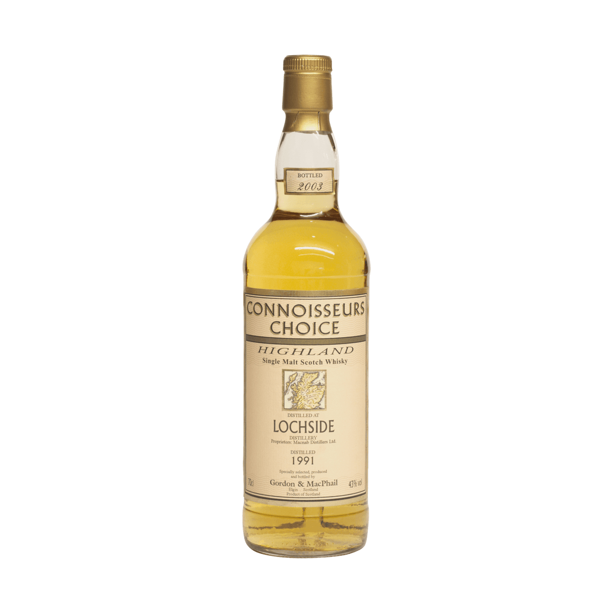 Lochside 1991 &#39;Connoisseurs Choice&#39; Gordon &amp; MacPhail 43.00%