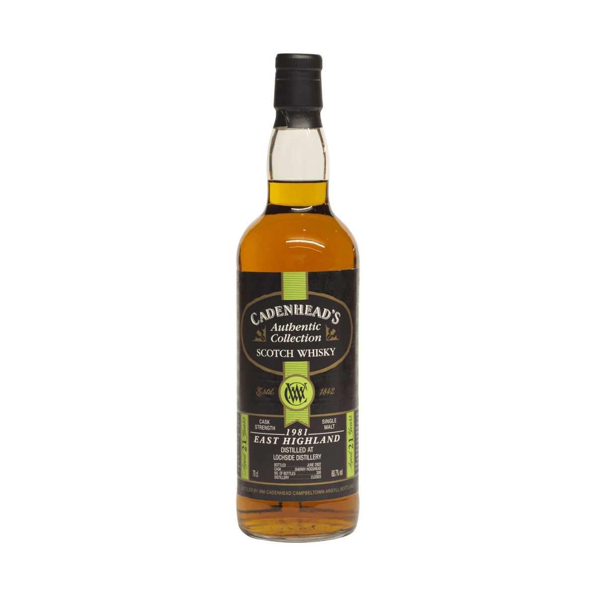 Lochside 1981 21 Year Old Cadenheads 60.70%