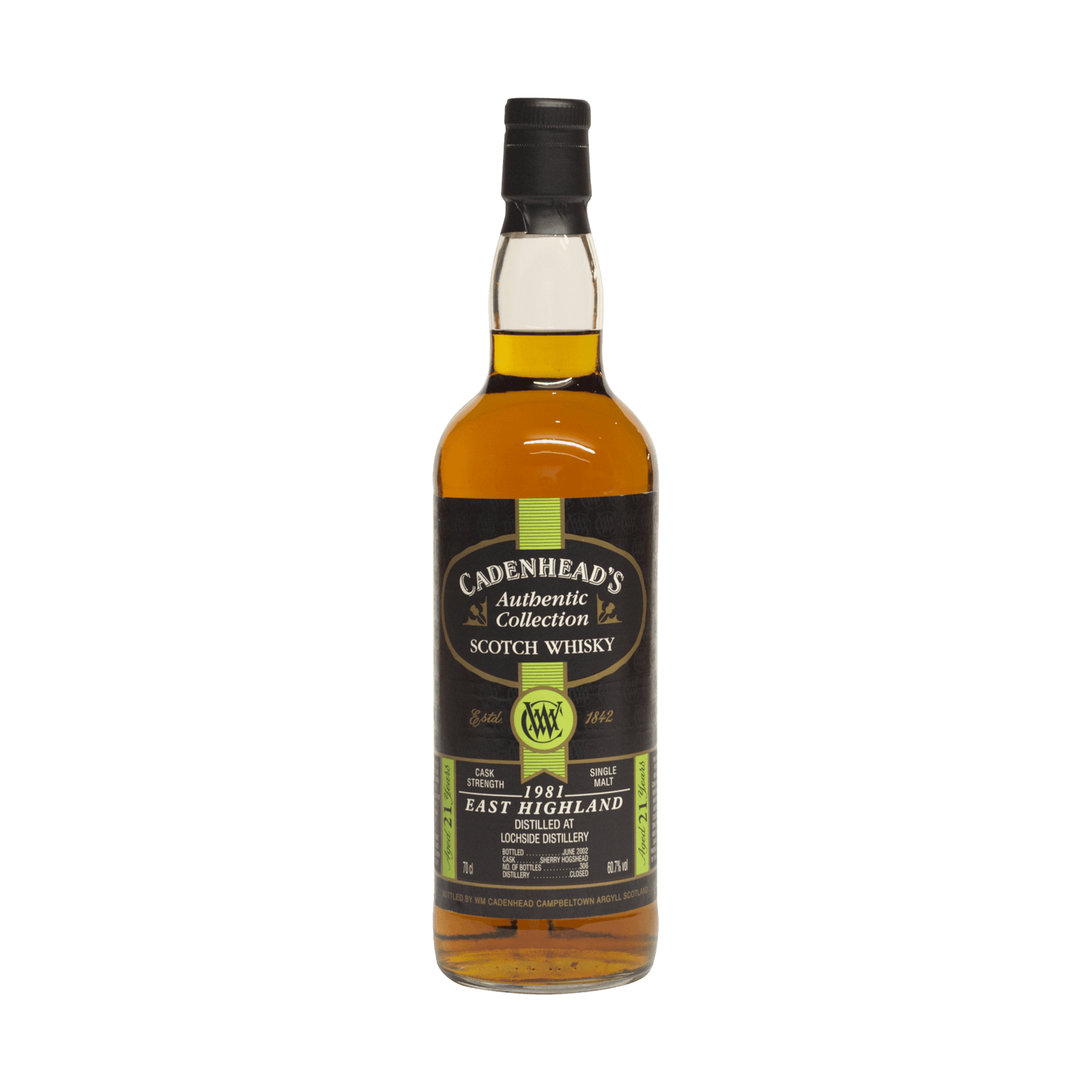 Lochside 1981 21 Year Old Cadenheads 60.70%