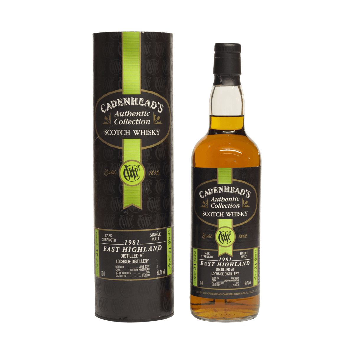 Lochside 1981 21 Year Old Cadenheads 60.70%