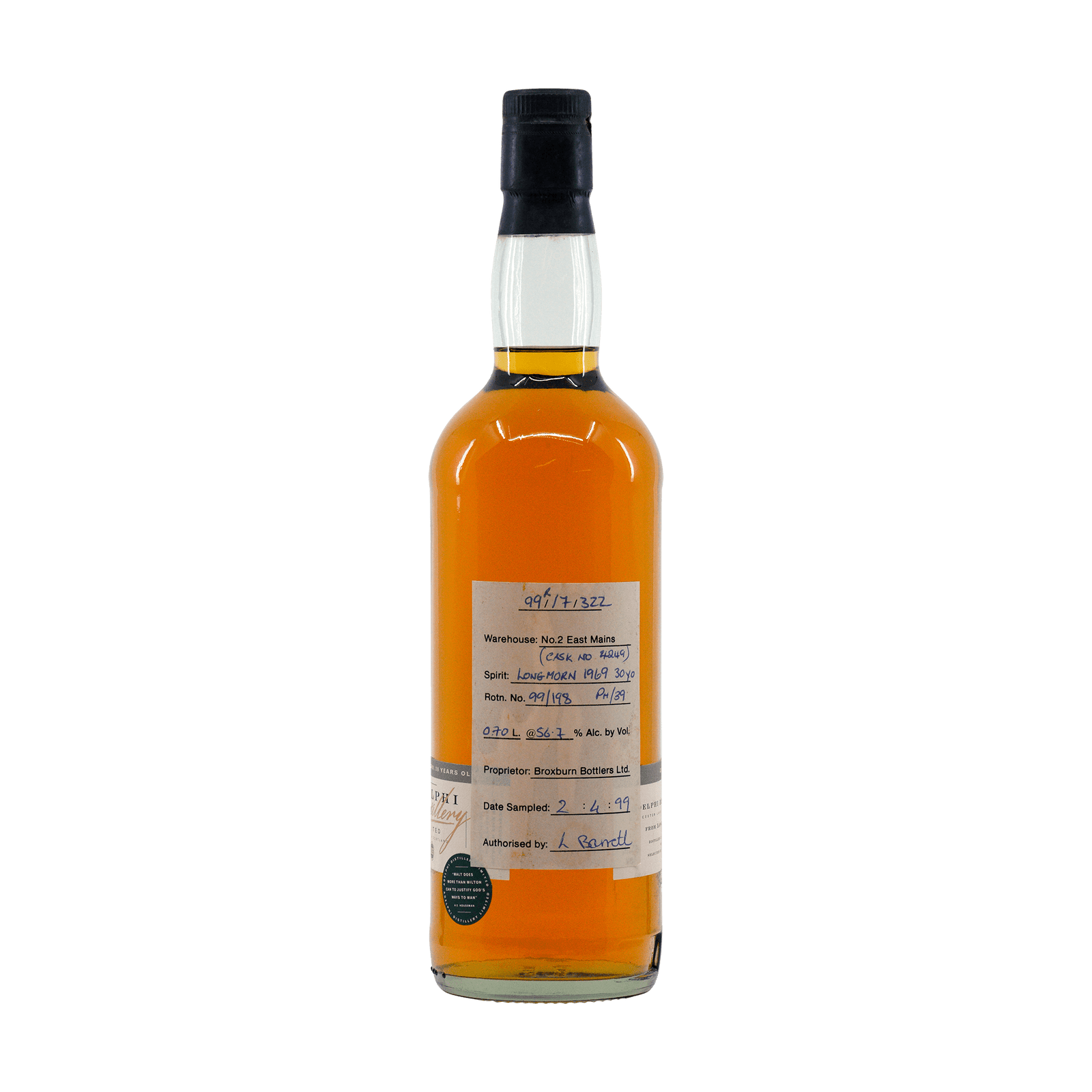Longmorn 1969 30 Year Old Adelphi 56.70%