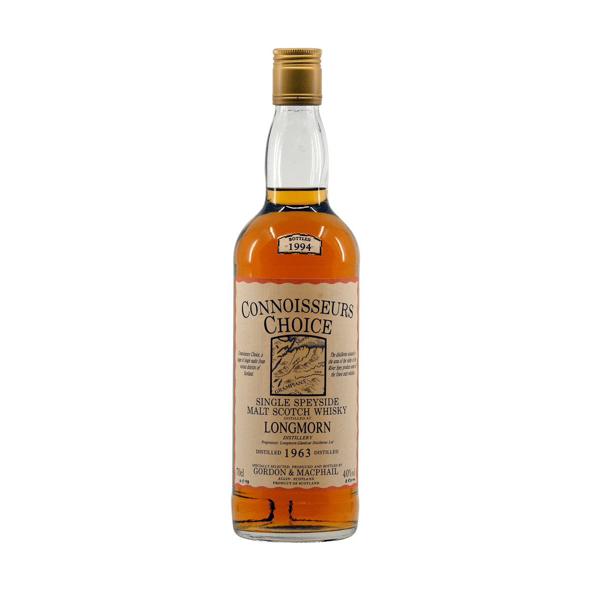 Longmorn 1963 31 Year Old &#39;Connoisseurs Choice&#39; Gordon &amp; MacPhail 40.00%
