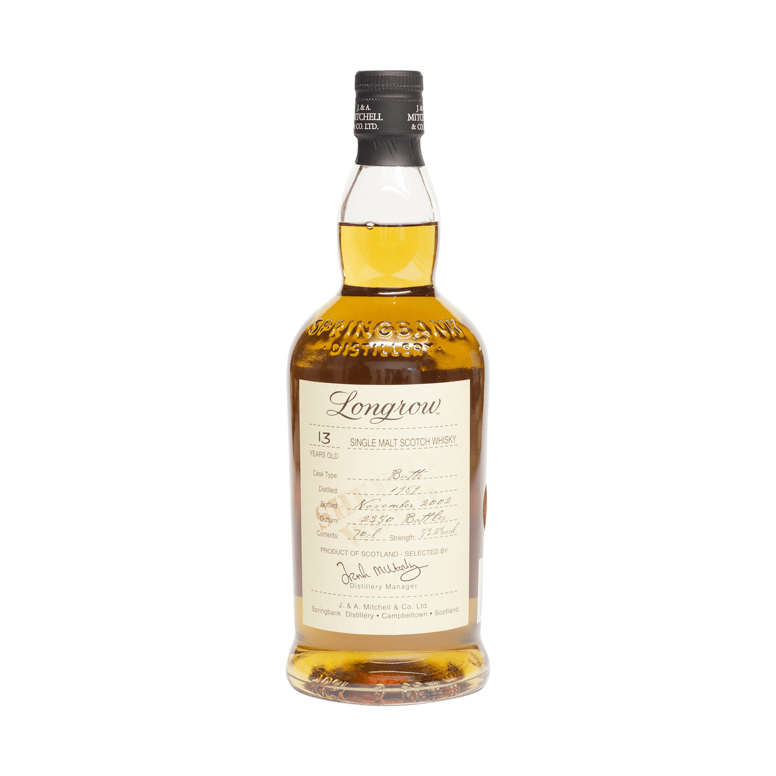 Longrow 1996 14 years Manager's choice for Whiskey Live