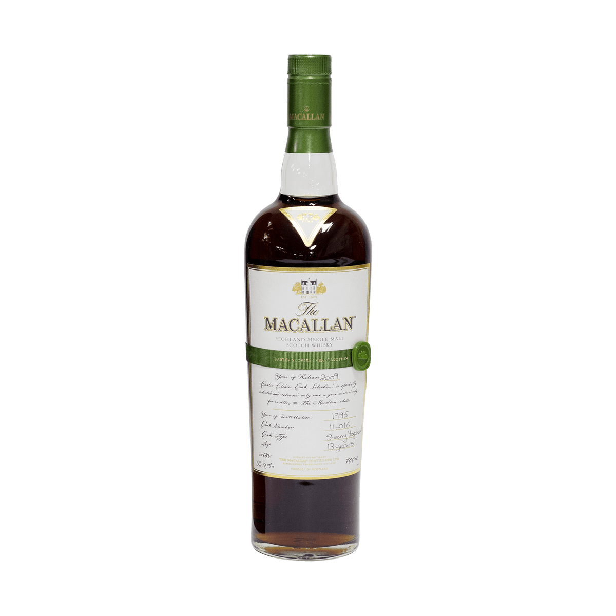 Macallan 1995 13 Year Old &#39;Easter Elchies&#39; 52.80%