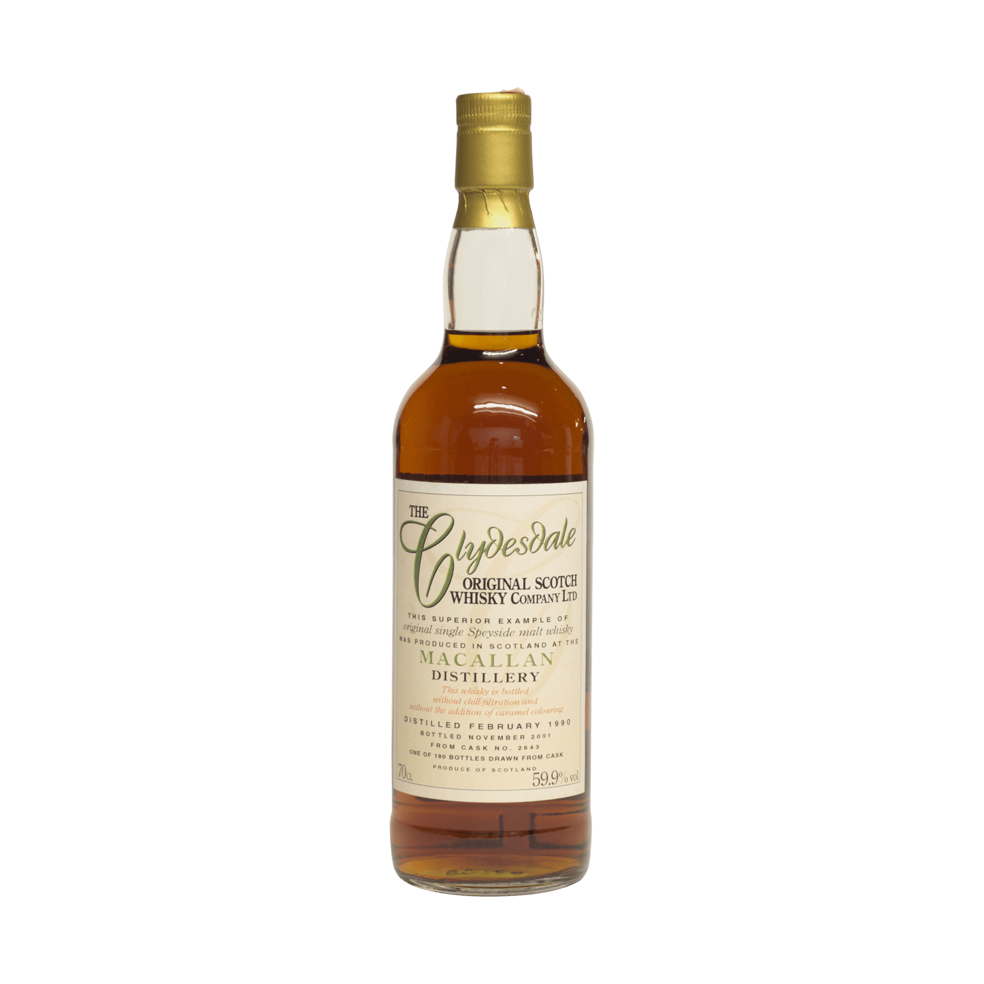 Macallan 1990 11 Year Old The Clydesdale Single Cask 59.90%