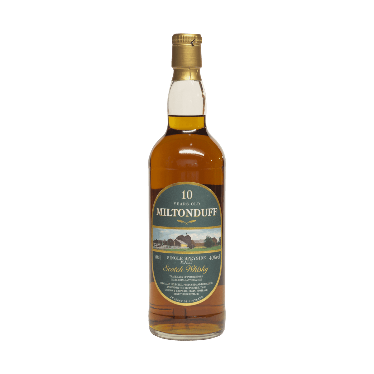 Miltonduff 10 Year Old Gordon &amp; MacPhail 40.00% 70cl