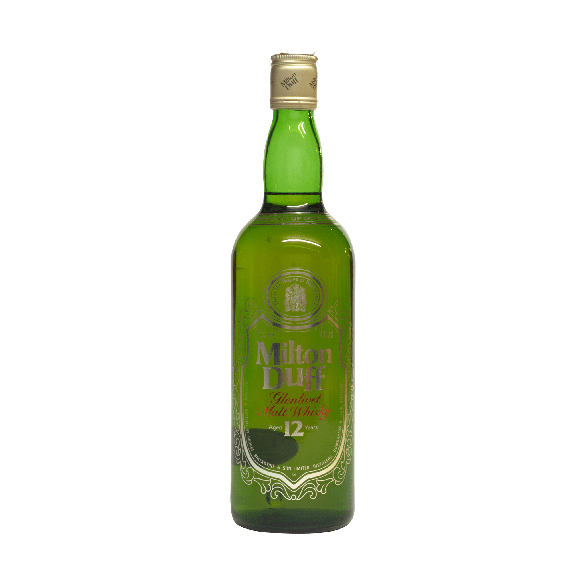 MILTON-DUFF Glenlivet 12年 1960's Milton - Duff Glenlivet 12 Year Old Highland Malt
