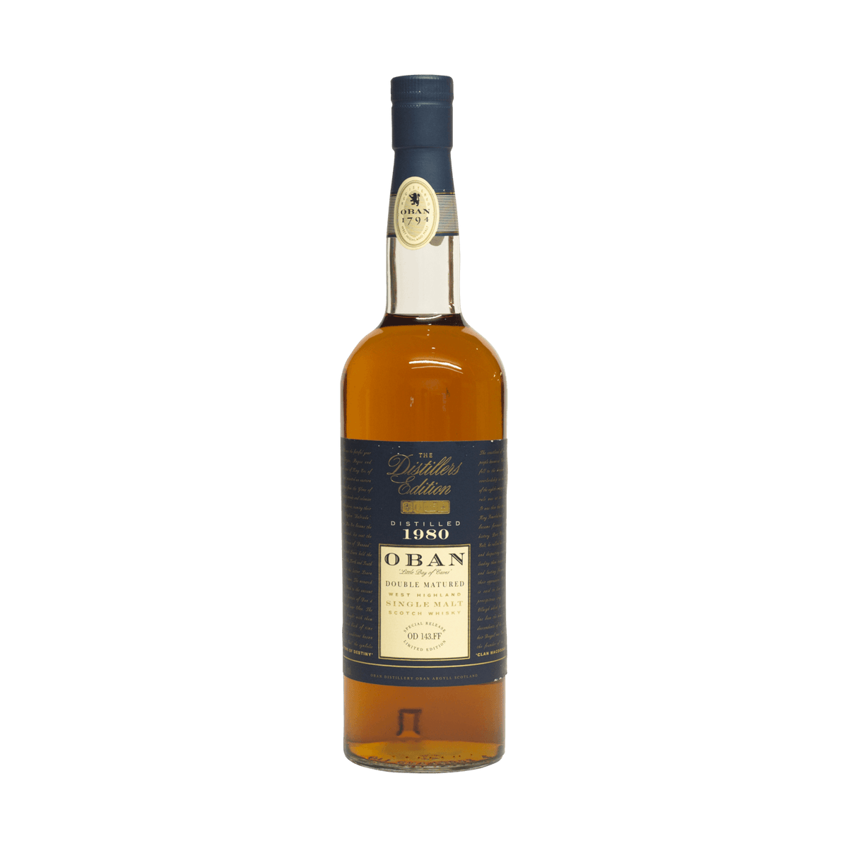 Oban 1980 17 Year Old &#39;The Distillers Edition&#39; Classic Malts 43.00%