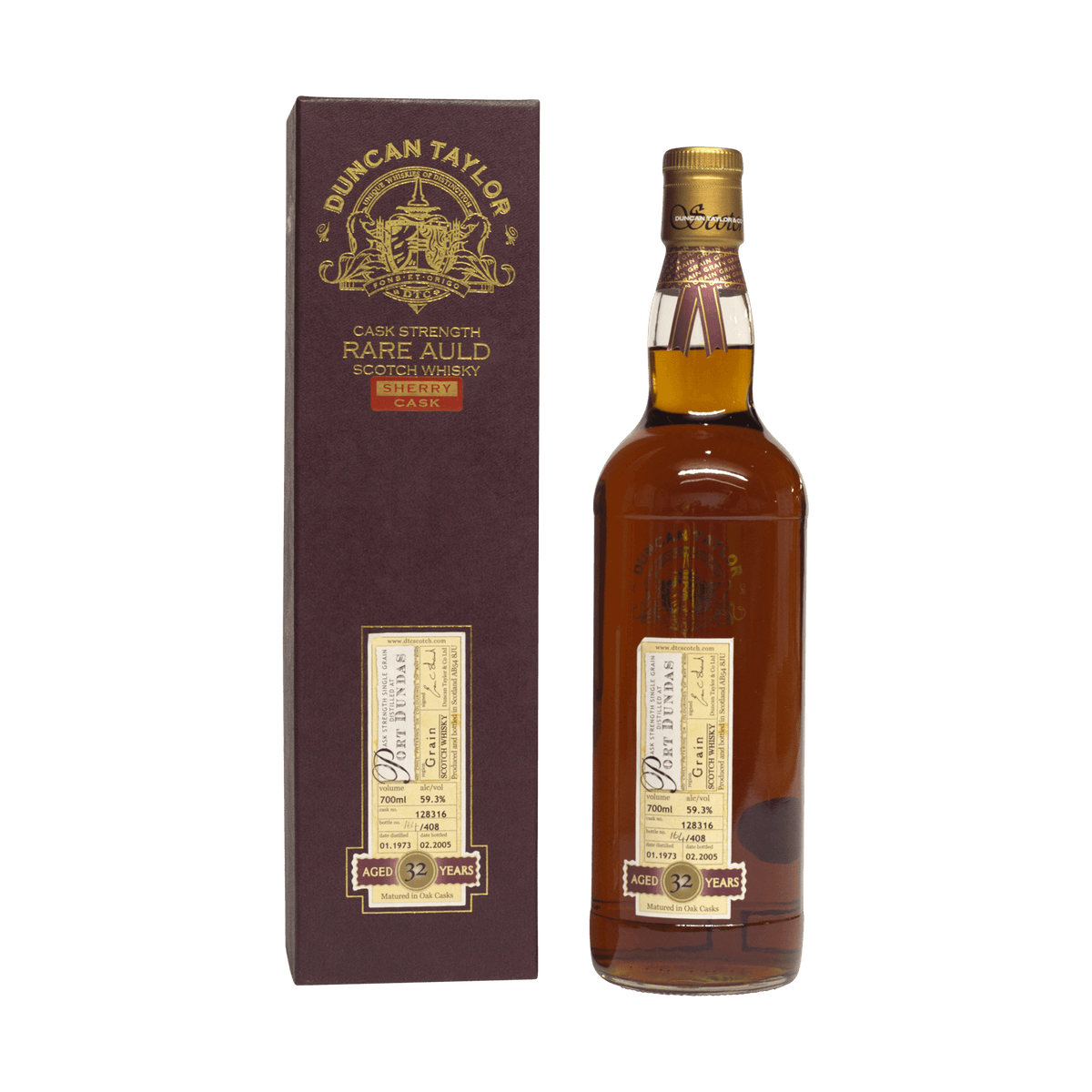 Port Dundas 1973 32 Year Old 'Rare Auld' Duncan Taylor 59.30%