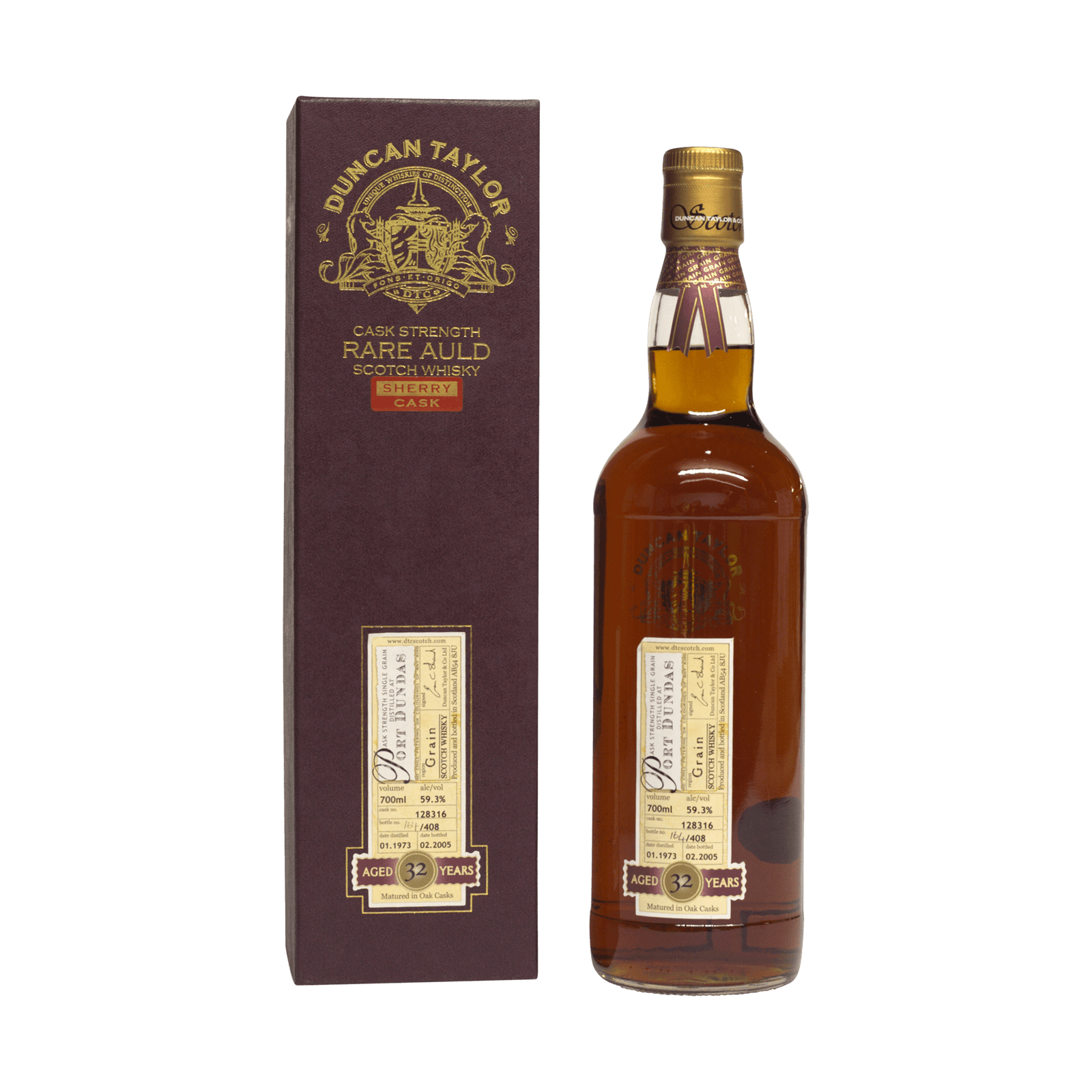 Port Dundas 1973 32 Year Old 'Rare Auld' Duncan Taylor 59.30%