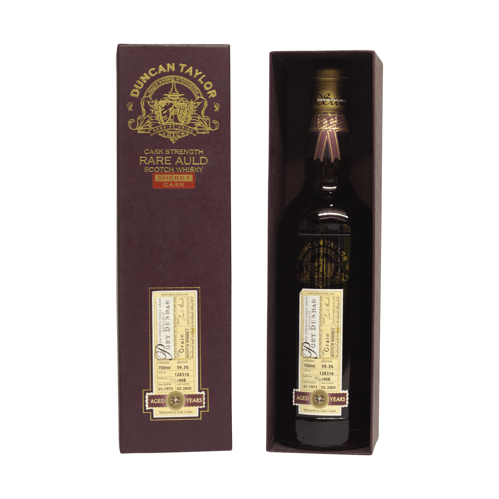 Port Dundas 1973 32 Year Old 'Rare Auld' Duncan Taylor 59.30%