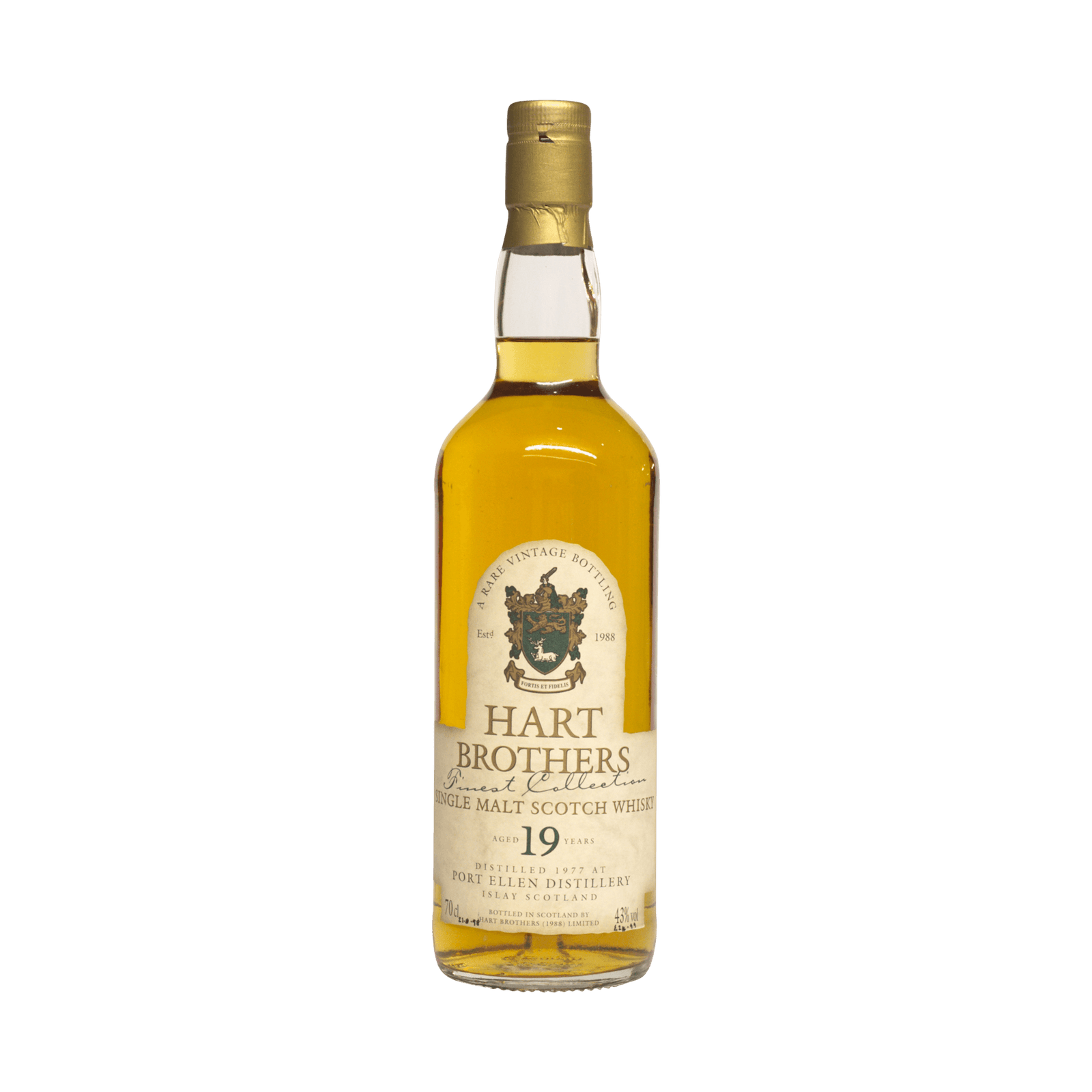 Port Ellen 1977 19 Year Old 'Finest Collection' Hart Brothers 43.00%