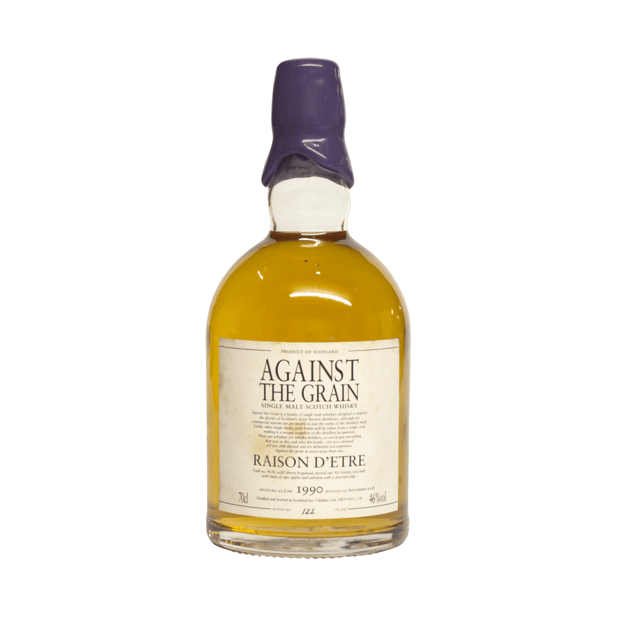 Raison D&#39;Etre 1990 18 Year Old Against The Grain 46.00%